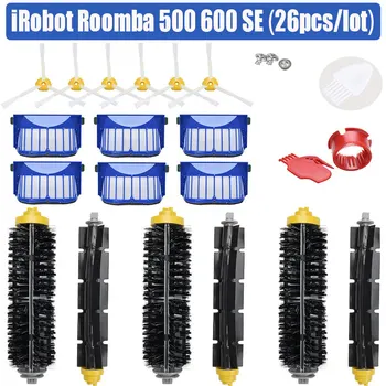 

Replacement Accessories main side brush filter for iRobot Roomba Vacuum Cleaner 600 Series 690 680 660 651 650 & 500 Series