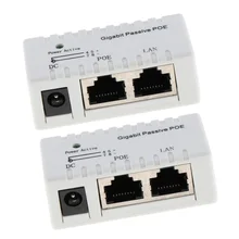 2 шт. гигабитный пассивный инжектор питания по Ethernet RJ45 адаптер