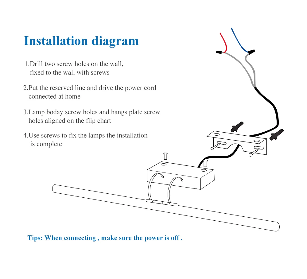 banheiro com luz led 220v 110v 8w 12w luz da parede do banheiro