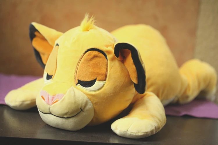 Мягкая Плюшевая Кукла подушка Jumbo The Lion King Simba Cuddleez 60 см подарок|Персонажи