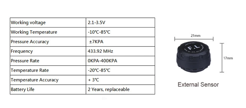 Беспроводная система контроля давления в шинах TPMS на солнечной батарее, цифровой ЖК-дисплей, автоматическая система безопасности, 4 датчика