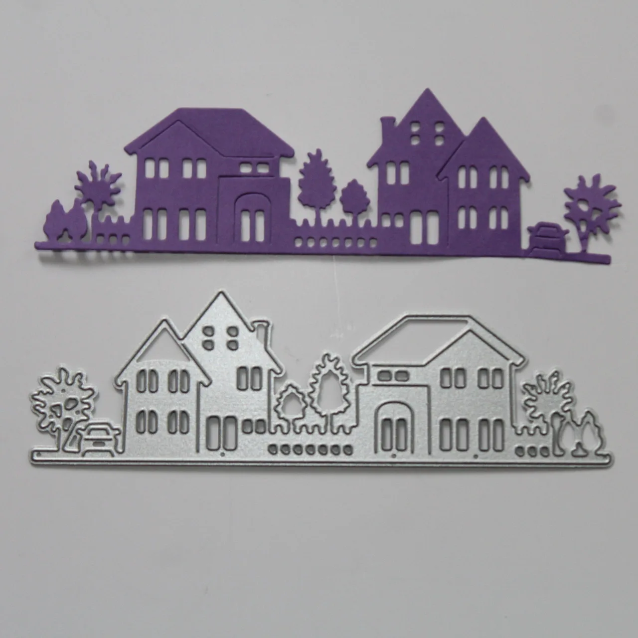 

Neighbor House Metal Cutting Dies Tree Stencils for DIY Scrapbooking Paper Cards Photo Album Decorative Embossing DIY Paper Card