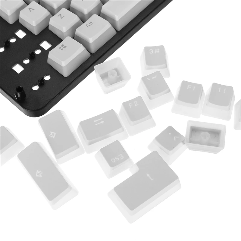 108 ключей Keycap набор PBT OEM профиль белый Pudding ransplucent Keycaps для механической игровой
