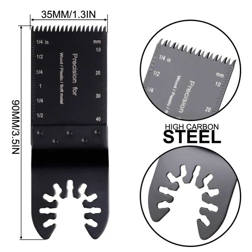 5/10/20 штук 35 мм Универсальный HCS колеблющихся мульти инструмент пилы по металлу резьба по дереву Деревообработка резак для Мощность инструменты