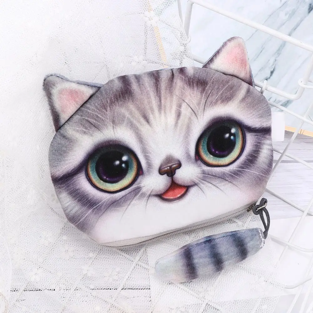 Мультяшные Мини кошельки милый с кошками животными детская сумочка для девочек