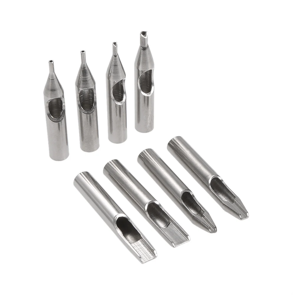 

22pcs/set Stainless Steel Tattoo Nozzle Tips Set Professional Mixed Types Tattoo Needle Mouth Tattoo Tips for Tattooing Supply