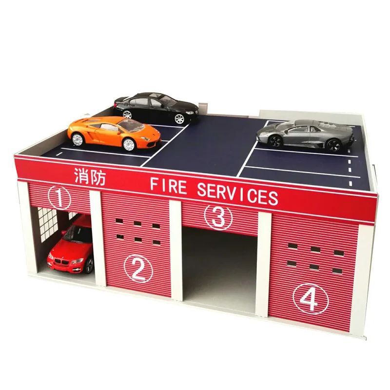 1/43 1/50 Camion Dei Pompieri Universale Modello Garage Fuoco Souvenir Logistica Scena Sabbia Tavolo Per Architettura Modello E Kit Giocattoli