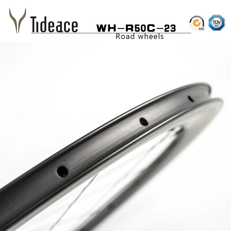 OEM Disc Brake Carbon Bicycle Wheelse 50mm Wheelset Full Carbon Clincher Wheelset 50mm 700C Road Bike Wheelset