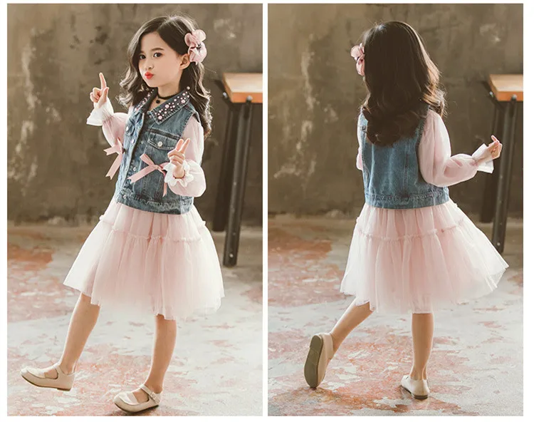 Girls Clothing Kids Dresses Casual Princess Teenagers For Girls 3-10 Years