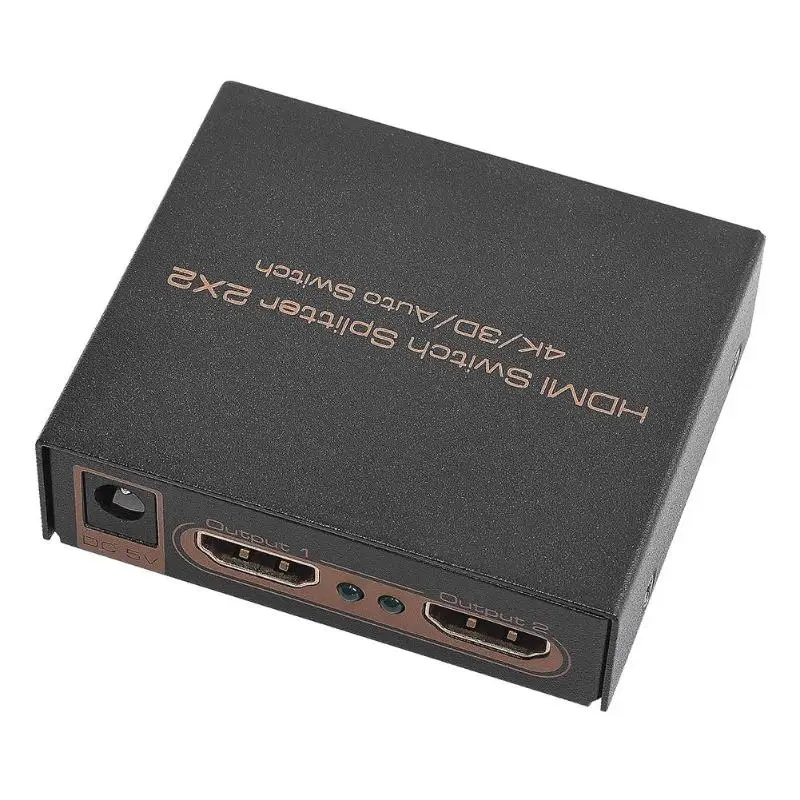 ALLOYSEED 2x2 Переключатель HDMI 2 Вход 2 Выход HDMI разделитель, сплиттер адаптер Поддержка 4K 3D 1080P для PS4 HDTV PC DVD плеер