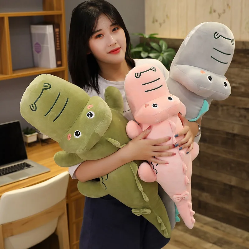 

new 60cm plush baby crocodile cute lovely doll stuffed soft Pillow good quality christmas festival gift for friend or kid