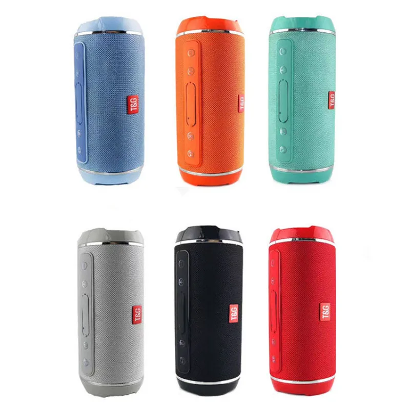 

Wireless Bluetooth Speaker Portable Column Outdoor Speaker 10W Subwoofer Sound Bar with Mic Support FM Radio TF USB Music Player