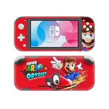 Marios Odyssey наклейки на кожу для nyd Switch Lite консоль и контроллер Набор для кожи для Nintendo переключатель мини игры виниловые наклейки