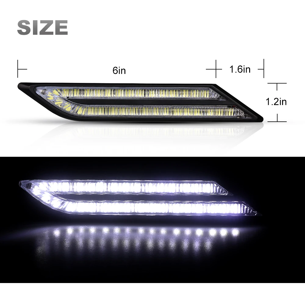 Nlpearl 2x 33SMD автомобильный светильник сборки Led Габаритные огни для автомобиля Водонепроницаемый DRL Led дальнего света светильник день Святого светильник стайлинга автомобилей