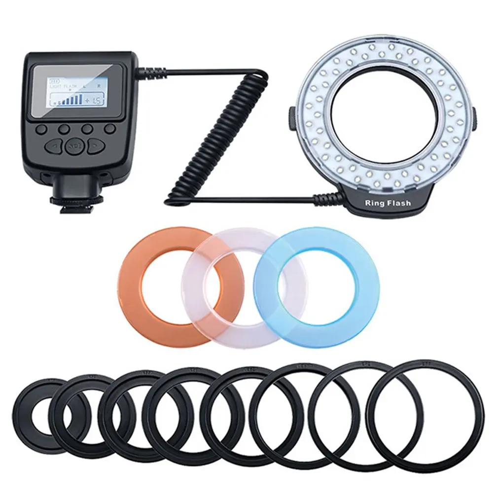 

Macro LED Ring Flash Light For Canon For Nikon For Panasonic For Pentax For Olympus DSLR Camera