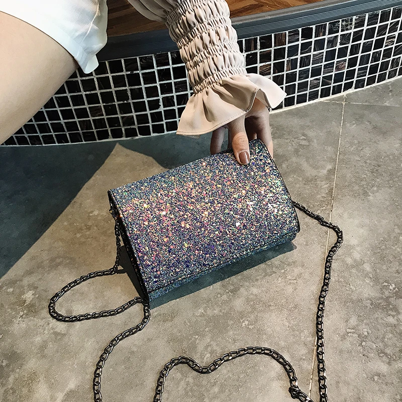 Модная блестящая сумка на плечо Bolsa дизайнерская сумочка высокого качества квадратная упаковка женские сумки милые женские сумки