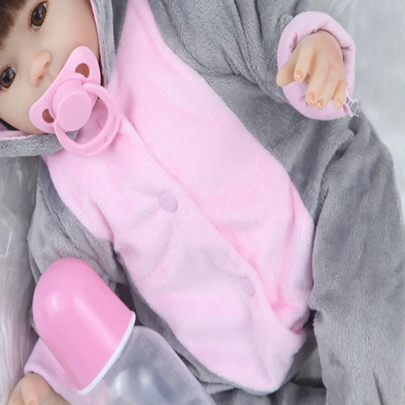 Bebe Reborn Baby Doll Силиконовые 42 см интерактивные Куклы Мягкие куклы реалистичные