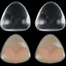 2 шт., женские сексуальные треугольные подушечки, подушечки для увеличения груди, невидимые вставки, пуш-ап, гелевые подушечки, силиконовые подушечки для увеличения груди, съемные бюстгальтеры