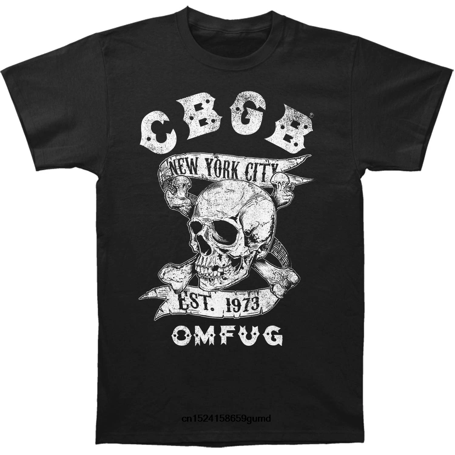 Забавная Мужская футболка Женская Новинка CBGB NYC Skull Slim Fit | одежда