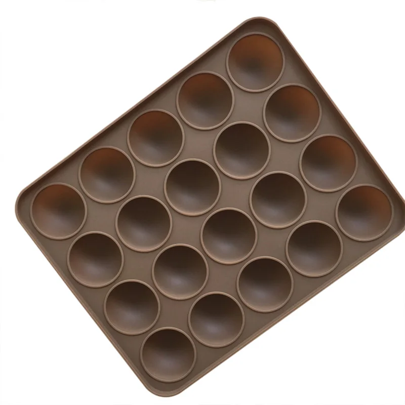 20-половина шаровой формы для торта антипригарная силиконовая форма для шоколада мини трюфель формочка для десерта Инструменты для торта# km58