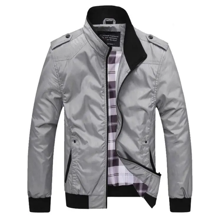 DAVYDAISY, новинка, мужская куртка, L-5XL, мужская верхняя одежда на весну и осень, мандарин, повседневные Модные мужские пальто, мужские куртки-бомберы JK103