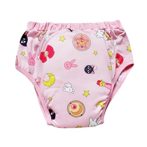 DDLG 방수 성인 아기 트레이닝 팬츠, 재사용 가능한 기저귀, 성인 알로 기저귀, 변기 속옷 팬티, 남아 및 여아용 3