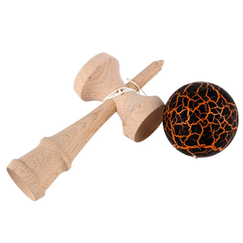 Crack paint шар Kendama умелое жонглирование игра мяч Японская Традиционная игрушка шарики Развивающие игрушки для детей-черный