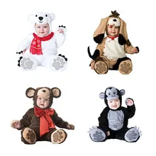 Костюм на Хэллоуин; одежда для маленьких мальчиков; комбинезон с обезьяной и полярным медведем для девочек; комплект одежды для детей; Детские носки с шапкой; костюм для малышей; Трицератопс