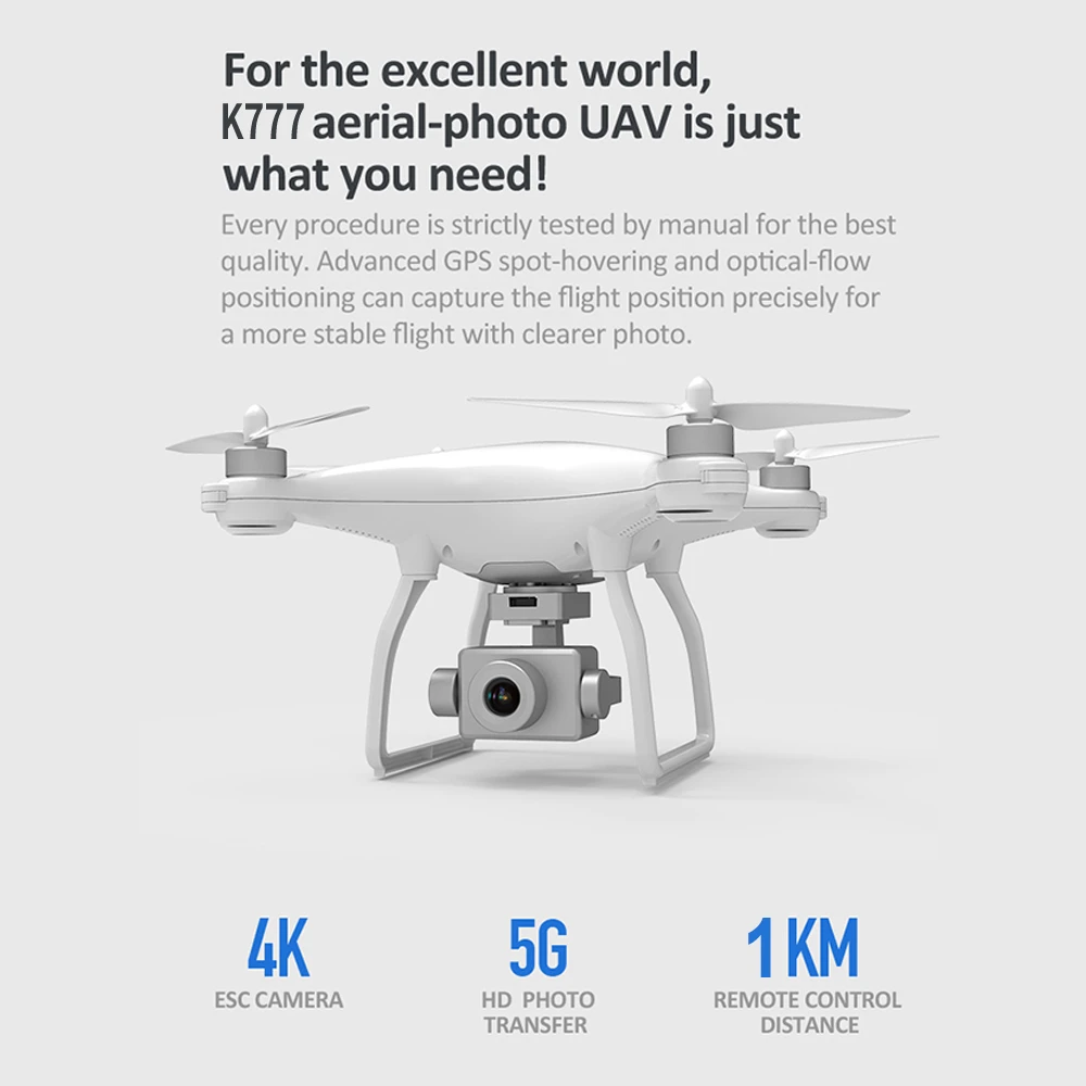 câmera anti-shake cardan profisional rc quadcopter brushless