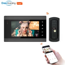 Doornanny 720P 7inch Wireless Video Intercom Access Control System For Home Apartment Remote Control Externalable Storage