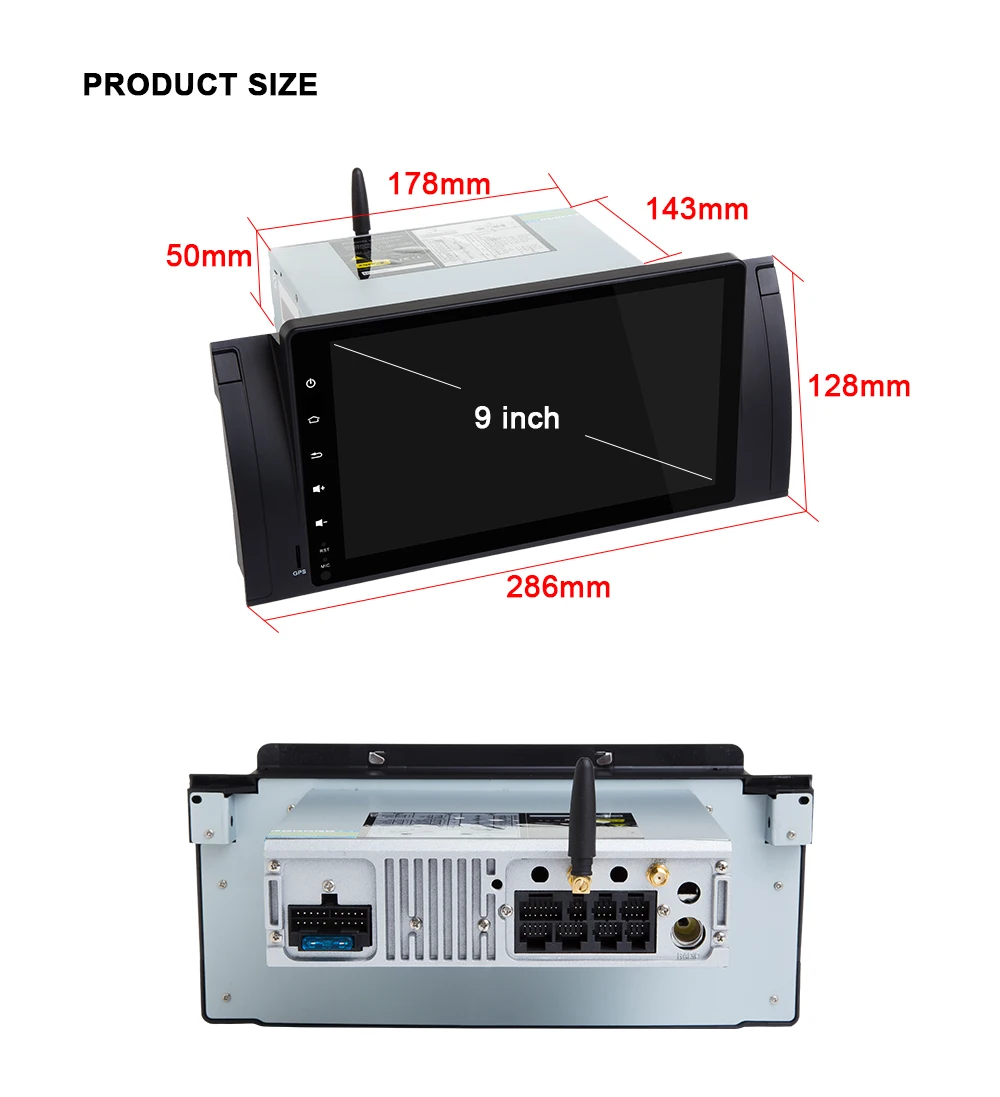 Clearance Autoradio 1 Din Android 9.0 Car Multimedia GPS DVD Player For BMW E39 BMW X5 E53 M5 2002-2007 Navi Stereo Head Unit Wifi 2G+32G 16 Clearance Autoradio 1 Din Android 9.0 Car Multimedia GPS DVD Player For BMW E39 BMW X5 E53 M5 2002-2007 Navi Stereo Head Unit Wifi 2G+32G 16