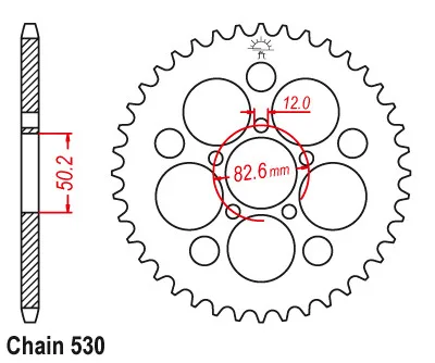 LOPOR 530-48T мотоциклетные задние звездочки качество для Harley Davidson XLH883 Sportster XLH1200 Sportster XLH 883 1200