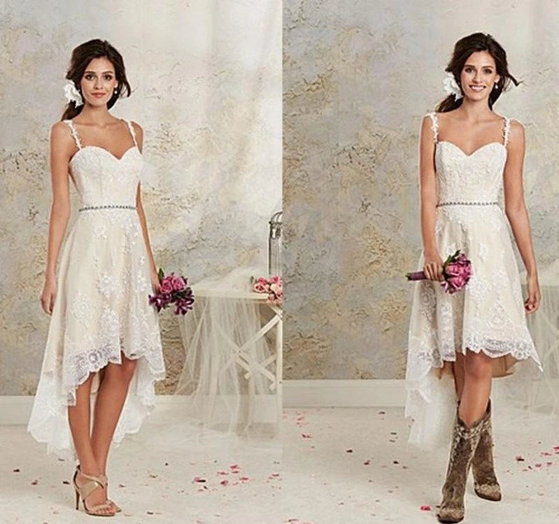 ivory lace high low dress off 65 