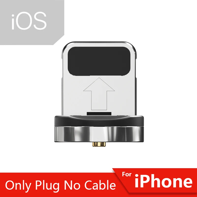 Essager магнитное зарядное устройство Micro USB кабель для iPhone samsung Android мобильный телефон провод для быстрого заряда шнур Магнит usb type C кабель - Цвет: Only iOS Plug