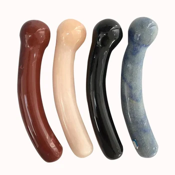 

18cm large length and width natural pink quartz crystal gemstone massage stick wand yoni wand goddess wand healing for women X