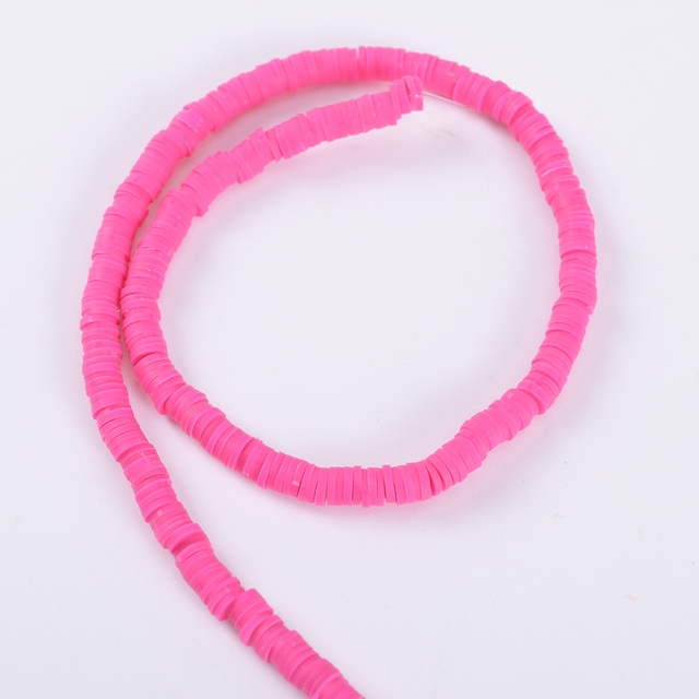 30 Colors 6mm Recyclable Polymer Clay Disc Spacer Beads Necklace Bracelet Handmade Loose Charms Beads For Jewelry Making