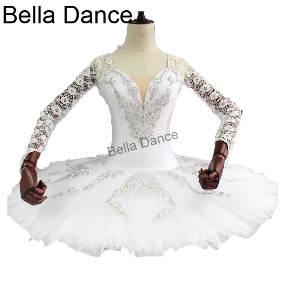 Adult Snow White Queen Performance Swan Lake Professional Ballet Tutu Pancake Girls Platter Stage CostumeBT9108