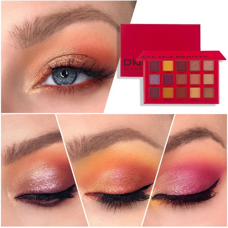 

15 color Recommend pearl light matte eye shadow disc high gloss waterproof beginners makeup plate