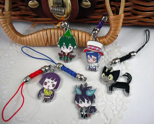 Halder натуральный продукт зеленого цвета для косплея «Blue Exorcist», «брелок мобильный телефон веревка 5 в стиле чакры(маленький черный) кулон аниме-атрибутика Горячая Se