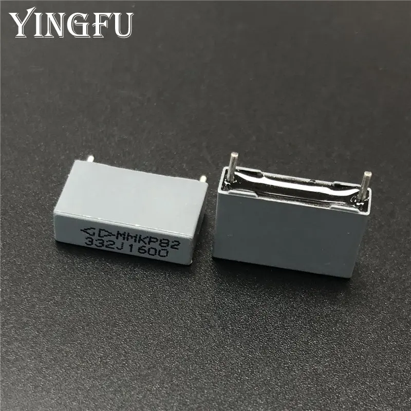 20 шт./лот MMKP82 332J 1600V 3.3nF 5% Pin шаг = 15 мм двухсторонний Металлизированный