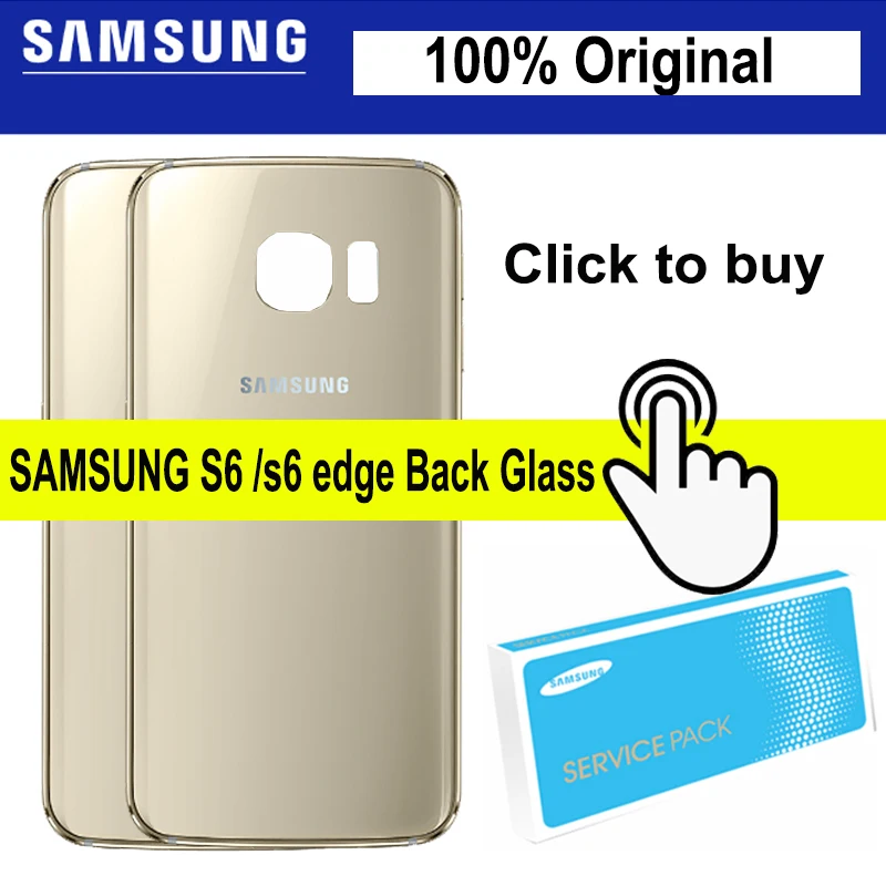 

New Back Rear Battery Cover Glass Door For Samsung S6 edge plus G920F G925F G928F Housing Back Battery Cover Case