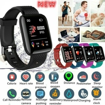 

Screen Smart Watch Bluetooth Watch Heart Rate Blood Pressure Sleep Monitor Fitness Tracker IP67 Waterproof Bracelet IOS Android
