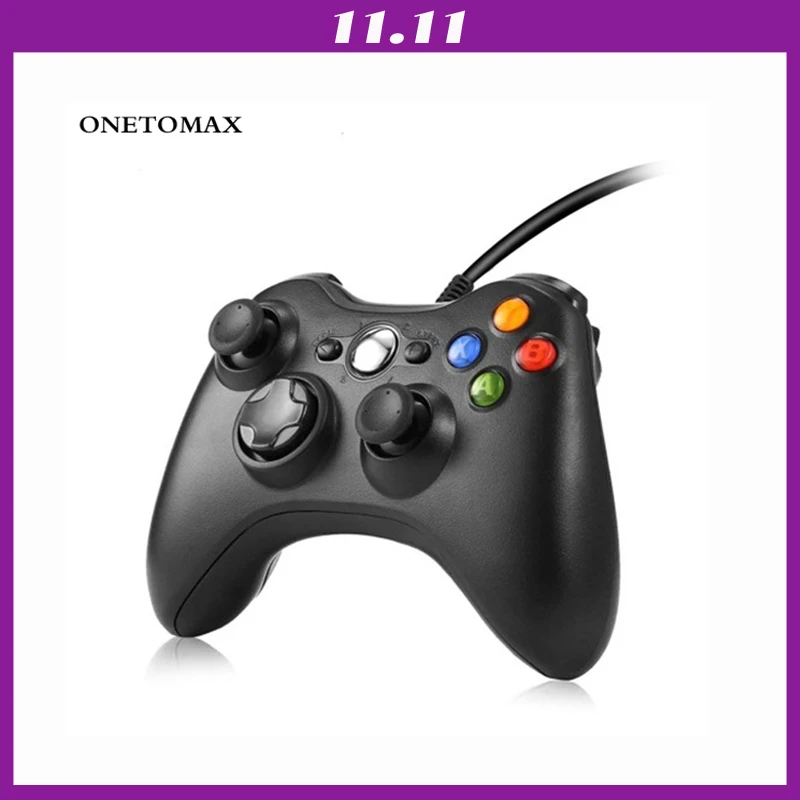

Hot Sale Gamepad For Xbox 360 Controller Wired Dual Vibration Joystick For XBOX 360 Controle Game Pad Fit PC Windows 7 8 10