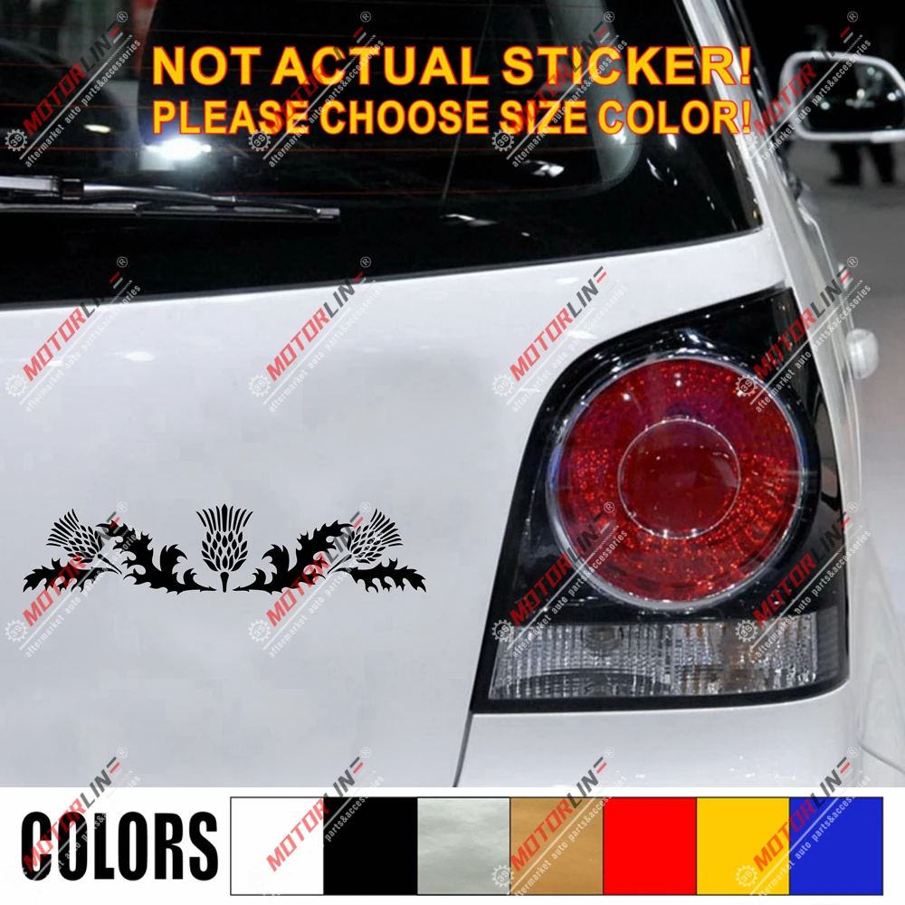 

Thistle Scottish Flower Decal Sticker Scotland Car Vinyl pick size color e