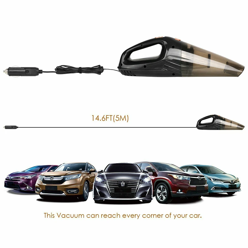 AOZBZ 12V сухой мокрой Портативный автомобильный пылесос беспроводной сжатого воздуха ручной пылесос 4 фильтрами
