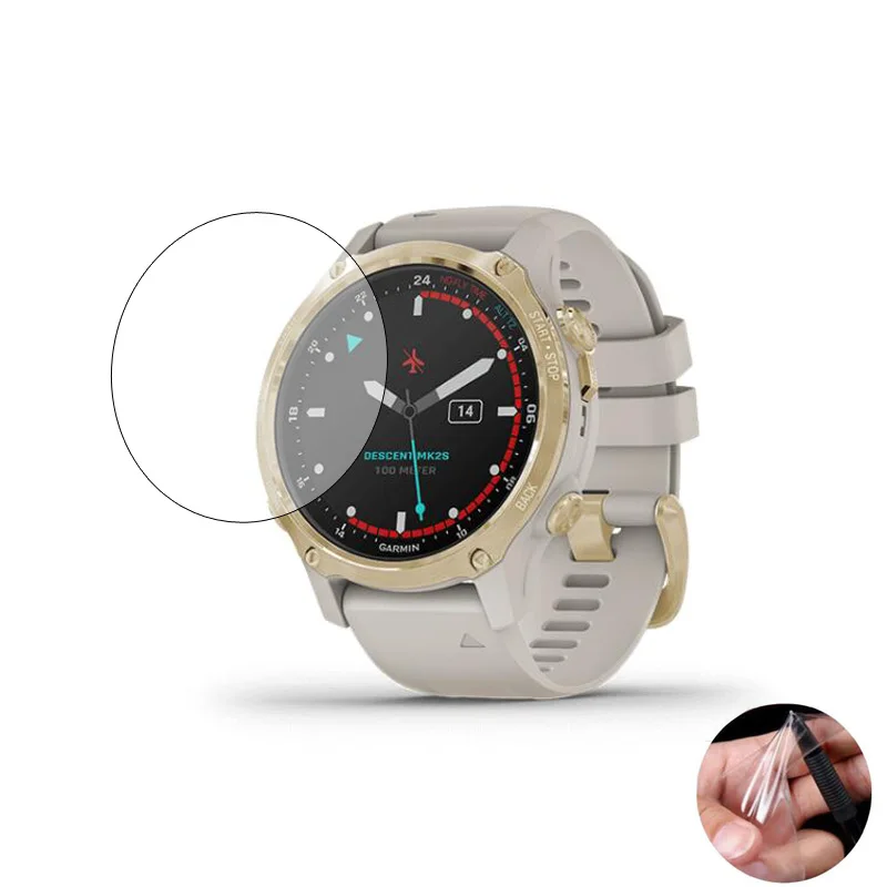 5Pcs Morbido Tpu Trasparente Pellicola Protettiva Smartwatch Guard Per Garmin Descente Mk2S Sport Smart Watch Protezione Dello Schermo Protezione Dell