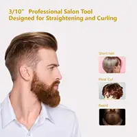 KIPOZI Titanium Small Hair Straightener Short Hair Pixue Cut Titanium Dual Voltage Flat Hair Iron Thin Pencil Beard Straightener 2