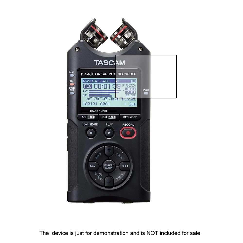 2 * Clear Lcd Protezione Dello Schermo Schermo Pellicola Per Tascam Dr-40X Recorder Accessori