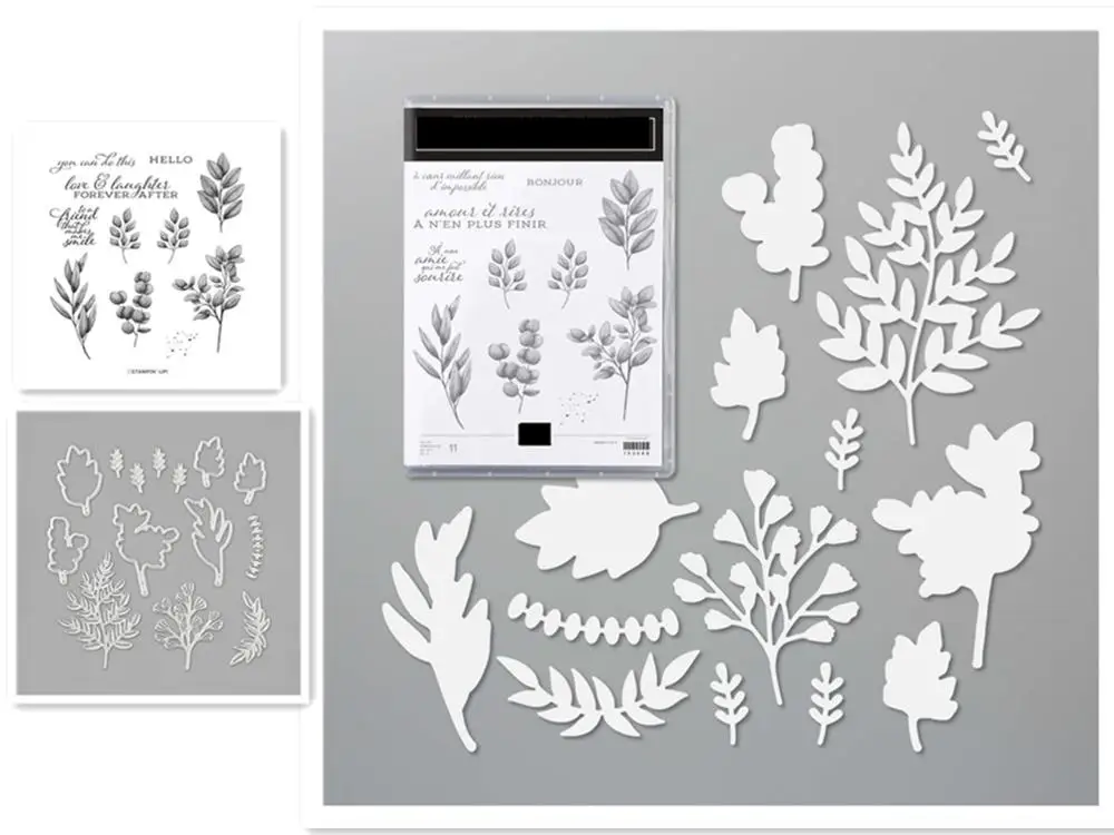 

GREENERY Metal Cutting Dies and Stamps Stencil For Scrapbooking Craft Die Cut Card Making Photo Album Embossing Stencil Dies