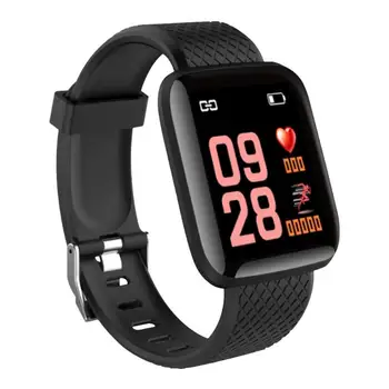 

Hot Sale Smart Watches Delicate Design 116 Plus 1.3 inch Screen Sports Smart Bracelet USB Charging Fitness Wristband